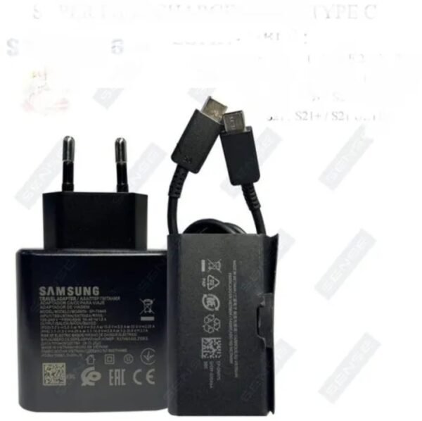 Samsung 45W Super Fast Charger with USB-C to USB-C Cable – Original PD Power Adapter